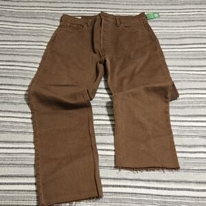 GAP Cheeky Straight High Rise Brown Jeans